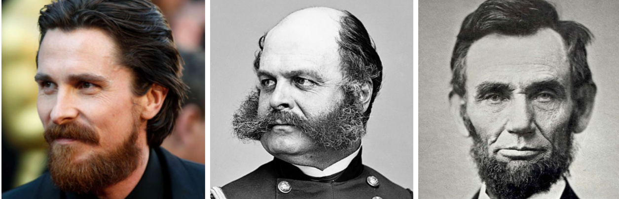 From Left to Right: 1. Balboa; 2. Friendly Muttonchops; 3. Chin Curtain